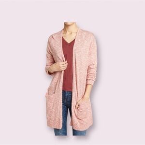 𝅺nwt Madewell long loose knit cardigan light relaxed fit cotton blend. Size XS